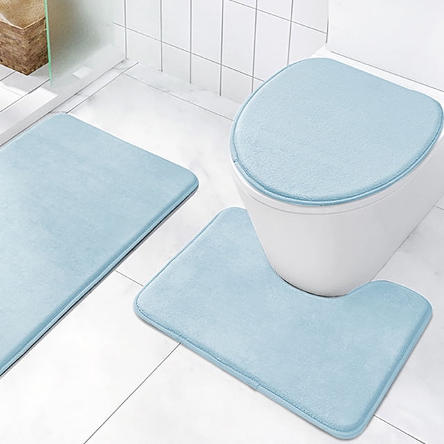 Chmadoxn Bathroom Rugs, Rugs for Living Room, Area Rug, Bath Mat Bathroom Toilet Cover Bathroom Mats Absorbent Printed Floor Mats Bathroom Toilet 3 Piece Floor Mat Set carpeting carpeting