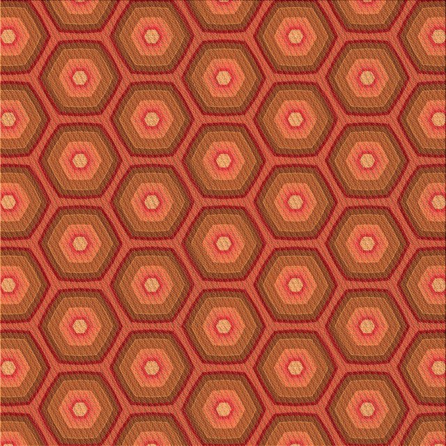 Ahgly Company Machine Washable Indoor Square Transitional Orange Red Orange Area Rugs, 5' Square