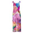 thumbnail image 4 of Pisexur Combinaisons Décontractées Summer pour Femmes Dressy Hawaii Print Manches Spaghetti Sangle Réglable Short en Vrac avec Poches, 4 of 5