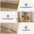 thumbnail image 3 of Corner Bookshelf 71.8'' Farmhouse Corner Bookcase, Tall Bookcase 5 Tier L-Shaped Corner Shelf Large Display Rack, Large Display with Storage Heavy Duty for Bedroom Living Room Home, 3 of 9