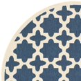 thumbnail image 2 of Safavieh Courtyard Tapis Intérieur Extérieur Bleu Marine - Rond 4 Pieds, 2 of 4