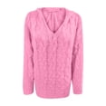 thumbnail image 4 of RKSTN Sweaters for Women Fashion Loose Large Size Color Hood Long Sleeves Sweater Tops Fall Sweaters, 4 of 7
