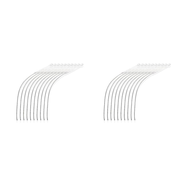 tamizeot 10 Pieces Fishing Connector Fly Line Loops Accessories Portable Carrying Fish Tackle Preparation Replacement Supplies White 20LB 2Set