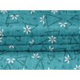thumbnail image 4 of oneOone Velvet Turquoise Blue Fabric Texture & Triangle Geometric Dress Material Fabric Print Fabric By The Yard 58 Inch Wide, 4 of 5