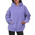 thumbnail image 2 of 2025 Robe Chandail à Capuche Décontractée pour Femmes Douce Confortable Chandail Molletonné Tunique à Capuche pour Femmes Chandail à Capuchon pour Usage Quotidien Basique Tenue d'Intérieur Léger Polyvalent, 2 of 6
