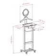 thumbnail image 5 of Winsome Vanity Valet Stand in walnut finish - 94155, 5 of 5