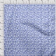 thumbnail image 4 of oneOone Rayon White & Blue Fabric Florals Fabric For Sewing Printed Craft Fabric By The Yard 56 Inch Wide-RX, 4 of 4