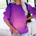 thumbnail image 2 of HKEJIAOI 2023 Women Top Crew Neck Color Block Midweight Long Sleeve Top, 2 of 6