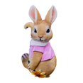 thumbnail image 2 of jinwen Lapin Ornements Statue de Jardin Figurines pour Salon Extérieur Rouge, 2 of 9