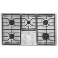 thumbnail image 1 of GE 36" Built-In Deep-Recessed Gas Cooktop Stainless Steel - JGP3036SLSS, 1 of 2