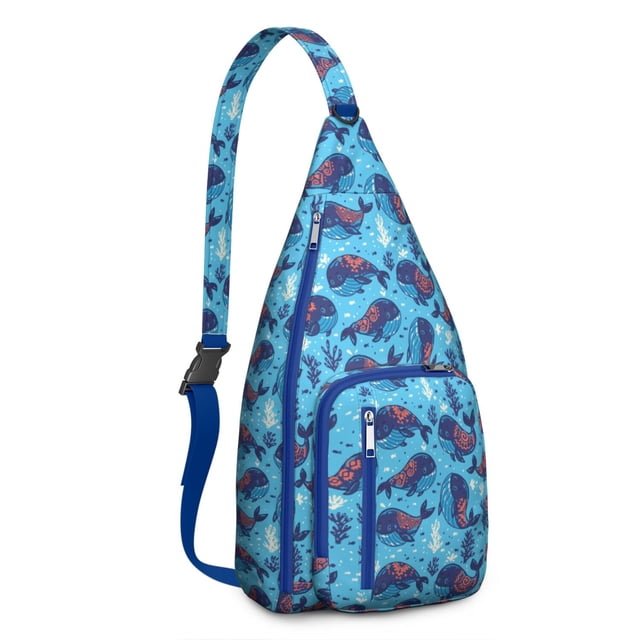 Nautical Great White Shark Backpack - Realistic Ocean Predator Pattern, Multi-Pocket Organization