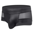 thumbnail image 1 of EOYWHK Boxer Briefs for Men,Soft Breathable Underwear,Clear Bandage Seamless Mesh Trunks, 1 of 4