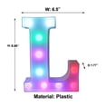 thumbnail image 3 of HOARBOEG Guirlande Lumineuse LED Colorée avec Télécommande – Lettres de Fête avec Lumières Décorations pour la Maison - Multicolore, 3 of 8