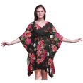 thumbnail image 1 of Bimba Fleur Femme Courte Plage Caftan Tenue de Plage Bikini Couvre-Maillot Robe Midi-P-L, 1 of 5