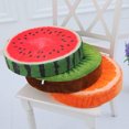 thumbnail image 3 of Essen Soft Round Pillow Plush Cushion Orange Kiwi Watermelon Fruit Toys Seat Pad, 3 of 7