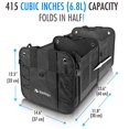 thumbnail image 1 of Starling's Car Trunk Organizer - Durable Storage SUV Cargo Organizer Adjustable (Black, 2 Compartments), 1 of 5