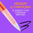 thumbnail image 2 of BIC Intensity Clic Black Gel Pens, Medium Point (0.7mm), 12-Count Pack, Retractable Gel Pens With Comfortable Grip (packaging may vary) (Black), 2 of 3
