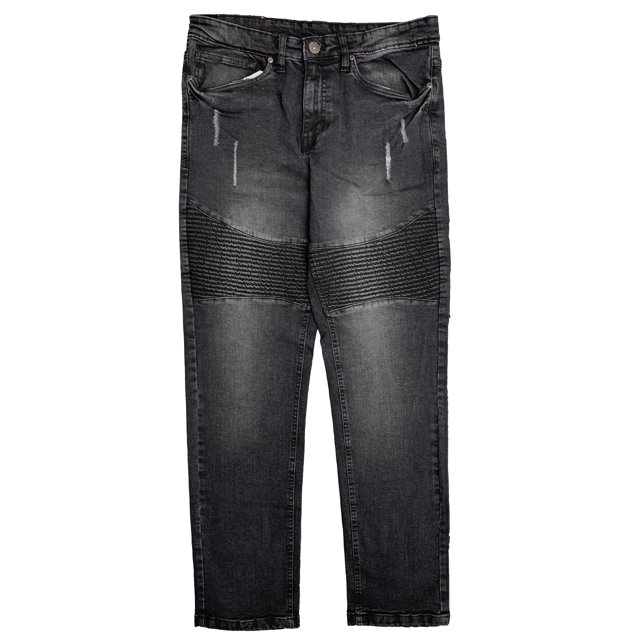 Men's Biker Denim Straight Fit Denim Jeans