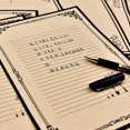 thumbnail image 5 of WHAMVOX 96PCS Vintage Writing Paper Kraft Paper for Stationery Retro Style, 5 of 5