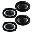 thumbnail image 1 of Boss Riot R94 6x9" 1000W 4 Way Car Coaxial Audio Speakers Stereo, 1 of 9