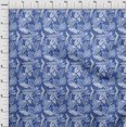 thumbnail image 4 of oneOone Rayon Medium Blue Fabric Tropical Leaf Fabric For Sewing Printed Craft Fabric By The Yard 56 Inch Wide, 4 of 5