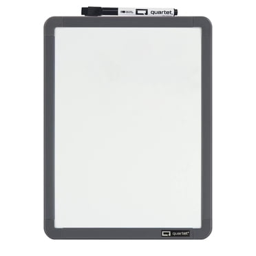 Quartet Tableau effaçable à sec, non-magnétique, cadre en plastique, tableau blanc, 11 po X 8,5 po