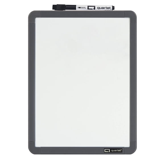 Quartet Dry-Erase Board, Non-Magnetic, Plastic Frame, Whiteboard, 11” x 8.5”