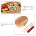 thumbnail image 2 of LHCER 1Layer Bento Box Wood Lunch Box Wooden-Sushi Tableware Bowl Food Container, Wood Lunch Box, 2 of 8