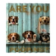 thumbnail image 1 of TIELUTT A Witty and Humorous Bathroom Curtain Shutter Glasses Shower Curtain with Window Curtain Wrap around Shower Curtain Striped Shower Curtain with Liner Clear Shower Curtain Liners 84 Inches Lon, 1 of 5