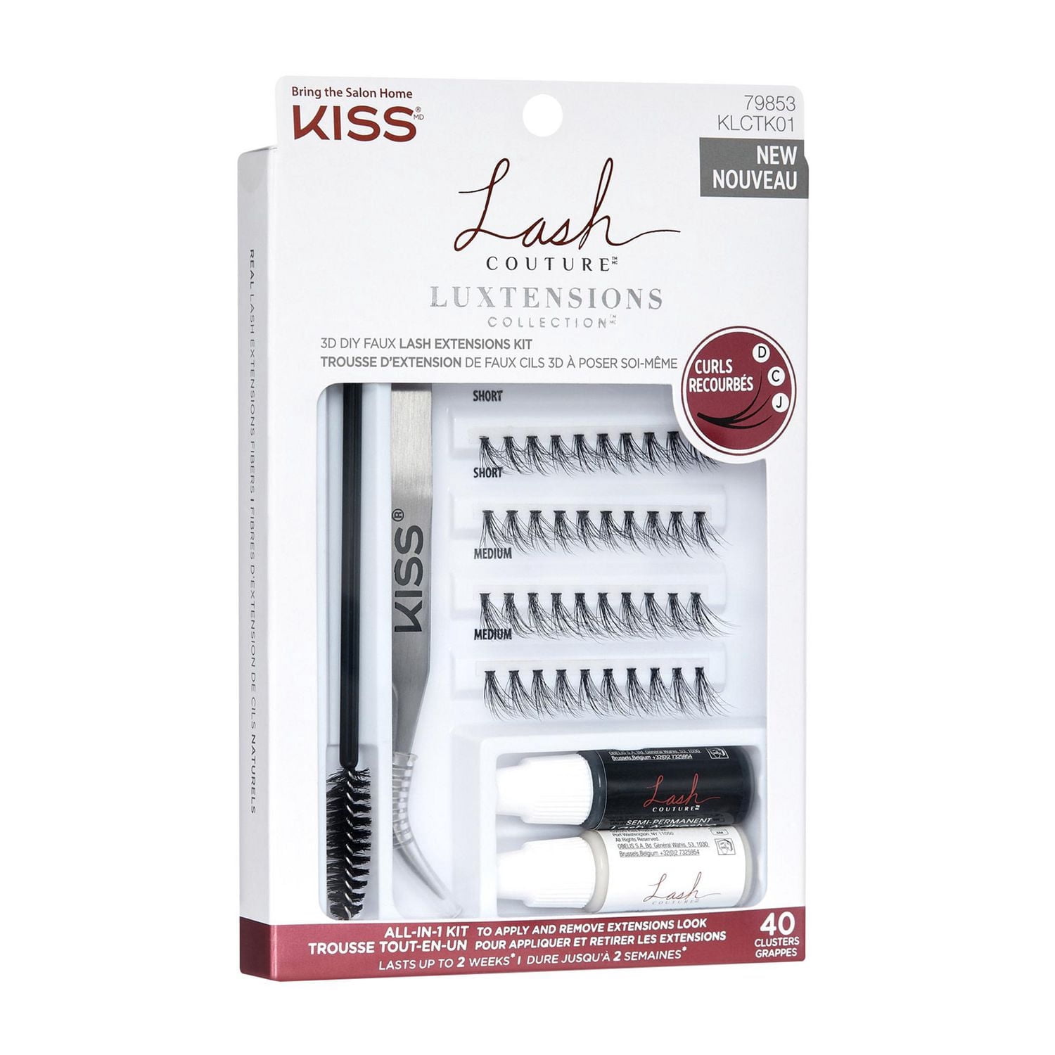 KISS Lash Couture Luxtension Collection - Kit - 40 Clusters