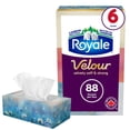 thumbnail image 1 of Royale Velour Facial Tissue, 6 Flat Boxes, 88 Tissues per box, 1 of 9