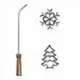 thumbnail image 3 of Kitchen Supply Rosette Iron Set, Wintersong, 3 of 3