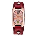 thumbnail image 2 of Iumwxz Montre Rétro Tendance en Cuir pour Homme, Montre Numérique Colorée pour Étudiante, Montre à Quartz, 2 of 2