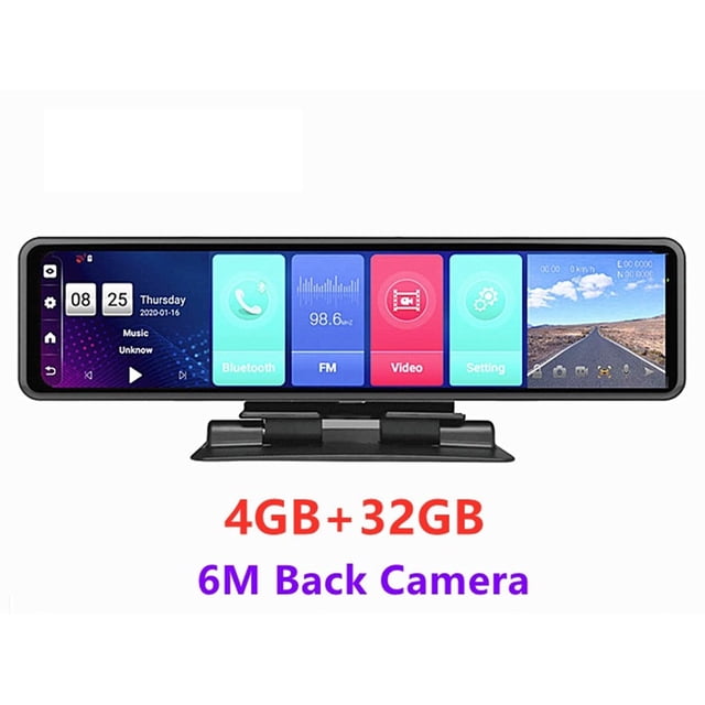 12 Inch Car Mirror 8.1 Dvr Dash Camera 1080P Dual Camera GPS Navigation ADAS Remote Car Video Surveillance ,Clear Images