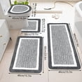 thumbnail image 4 of UsRHHA 4 Piece Bathroom Rugs Set, Absorbent Microfiber Plush Non-Slip Bath Mat with Lid Cover, Complete Bathroom Rug Collection Washable, 4 of 7