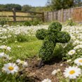 thumbnail image 2 of weibbin Artificial Green Cross Ground Insert Tree For Outdoor Courtyard Garden Porch Home Holiday Decoration, 2 of 9