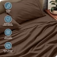 thumbnail image 4 of Bare Home Premium 1800 Collection 3-Piece Bed Sheet Set, Twin-XL, Cocoa, 4 of 9