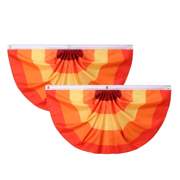 Thanksgiving and Halloween Decorative Flags, Striped Printing, Courtyard Fence Hanging, for Indoor and Outdoor Use, Canvas Head and Hole Diameter 47.2 Inches