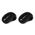 thumbnail image 3 of Xingzhi Ordinateur 2,4 GHz Sans Fil Sans Fil Bureau Souris Optique 1600 Dpi avec Récepteur USB Noir Mat 2 Ensembles, 3 of 6