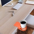 thumbnail image 4 of Clip On Cup Holder Portable Desk Side Cup Holders Clip Mug Holder Clamp For Camping Chair Sunbed For Cups Diameter Within 6.5cm/2.6in Random Colors Storage Rack Holder Telescoping Silicone Mat Set, 4 of 9
