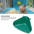 thumbnail image 4 of Animal Litter Tray Fanshaped Pet Litter Corner Toilet Training Tray Simple To Fix Hamster Sand Bath Litter Box Bathtub Spill Proof Sand Bath Container For Hamster, 4 of 8