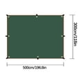 thumbnail image 1 of Bâche de Tente Extérieure / Abri Pare-Soleil Imperméable pour Camping, Plage et Randonnée / Polyester Enduit Imperméable avec Cordes Coupe-Vent et Clous de Sol, 1 of 3