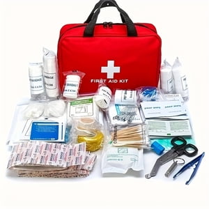 300 Pièces Multi-Function Survival Premiers secours Kit médical Convient pour la maison Outdoor Emergency Kit Voyage Camping Randonnée Kit médical