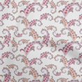 thumbnail image 1 of oneOone Velvet White Fabric Asian Paisley Craft Projects Decor Fabric Printed By The Yard 58 Inch Wide, 1 of 4
