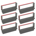 thumbnail image 1 of Zoomtoner Compatible pour Citizen DP-460 Citizen IR41-BR Rubans Lot de 6 Noir / Rouge, 1 of 1