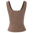 thumbnail image 4 of BLVB Renaissance Corset Tops Women Medieval Sleeveless Vest Western Outfit Plus Size Lace up Bodice, 4 of 5