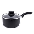thumbnail image 1 of Starbasix Casserole de 1,6L (1,7Qt) avec couvercle, Aluminium pressé, Va au lave-vaisselle, Va au four, Sans AFPO, Noir, 1 of 4