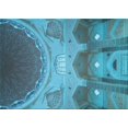 thumbnail image 1 of Ahgly Company Machine Washable Indoor Rectangle Transitional Bright Turquoise Blue Area Rugs, 5' x 8', 1 of 7
