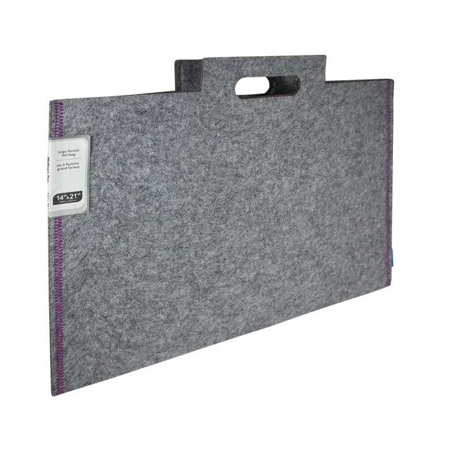 ITOYA Midtown Large Format Artwork Carrier Bag 14x21 Grey/Purple