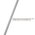 thumbnail image 3 of Uxcell 5Pcs Knitting Needle 1.2mm Diameter 6 Inches Stainless Steel Double Pointed Needles with Stitch Holder, 3 of 5